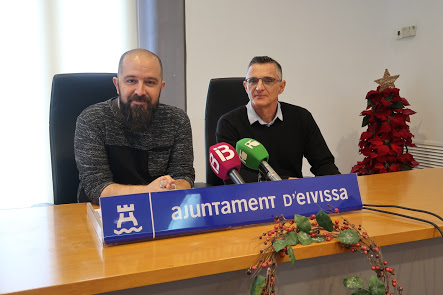 El regidor de Cultura, Pep Tur, i el nou director de l'Orquestra, Fernando Marina